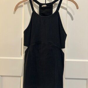 FREE PEOPLE Movement Spaghetti Strap Work Out Top with Cut Outs